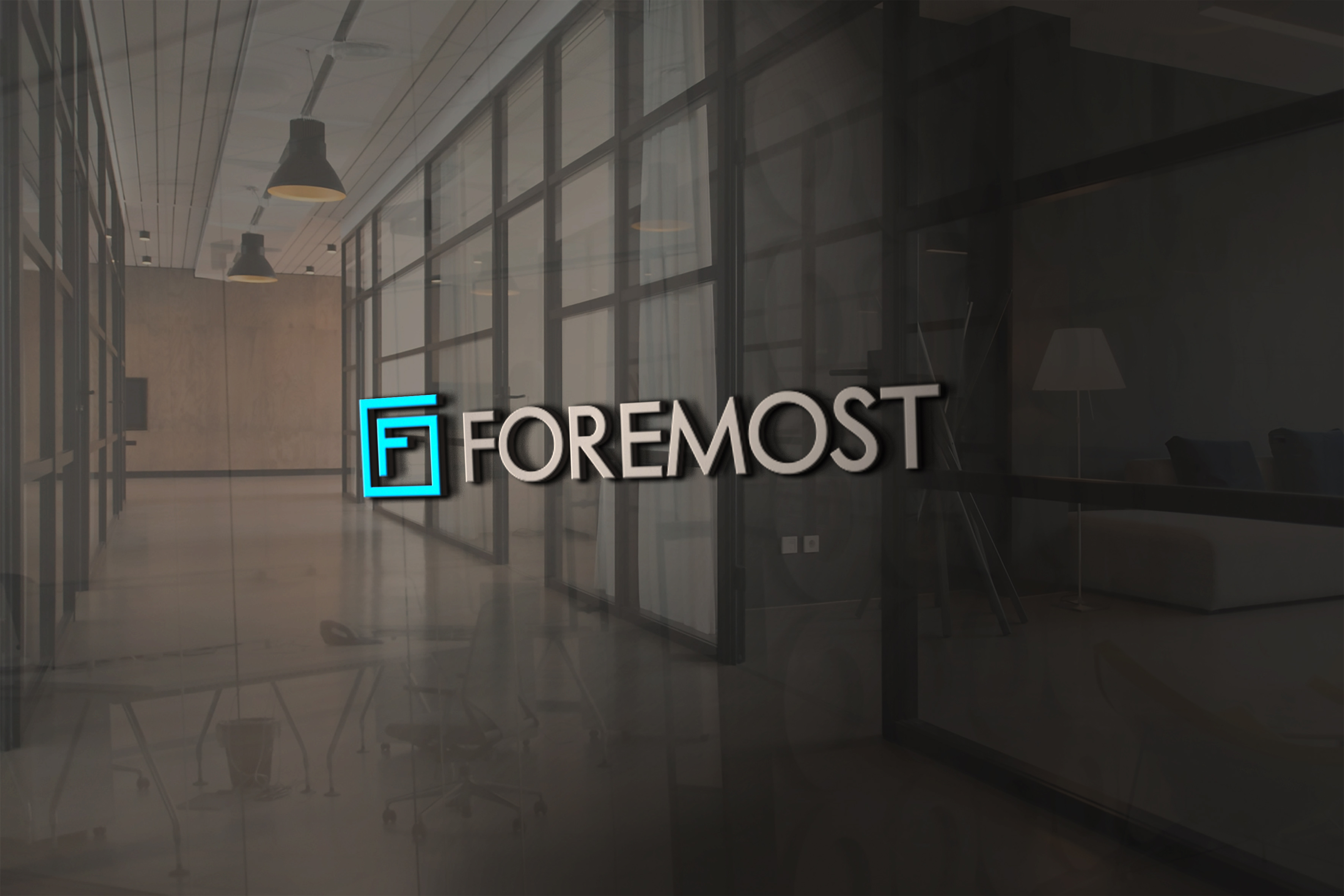 FOREMOST 기업 로고 디자인 - 오피스 브랜딩 적용 사례